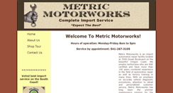 Desktop Screenshot of metricmotorworks.com